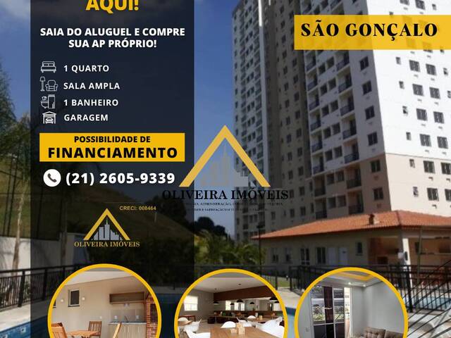 #156 - Apartamento para Venda em São Gonçalo - RJ - 1